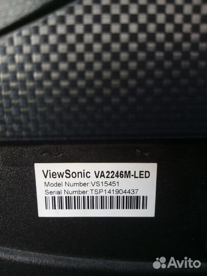Монитор ViewSonic va2246m-led