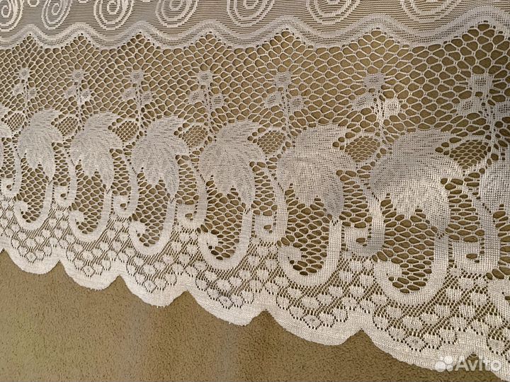 Тюль на кухню короткая