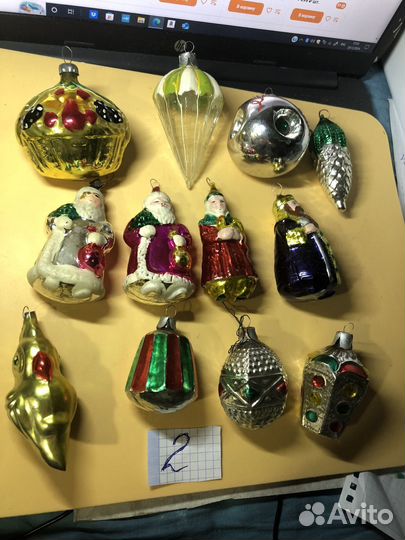 Елочные игрушки СССР 40-60 гг