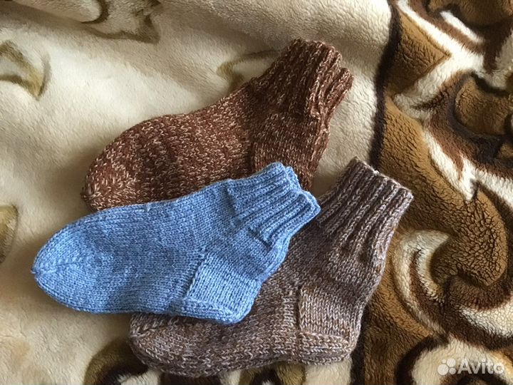 Носки вязанные, шерстяные