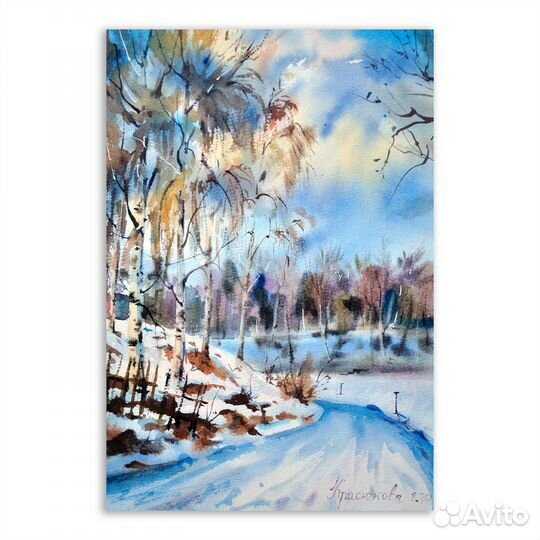 Картина акварелью 