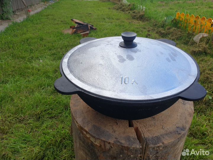 Казан чугунный 10 литров