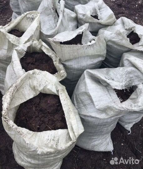 Перегной в мешках