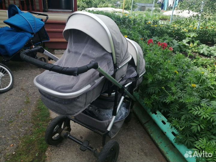 Коляска для двойни 2 в 1 Viki или погодок