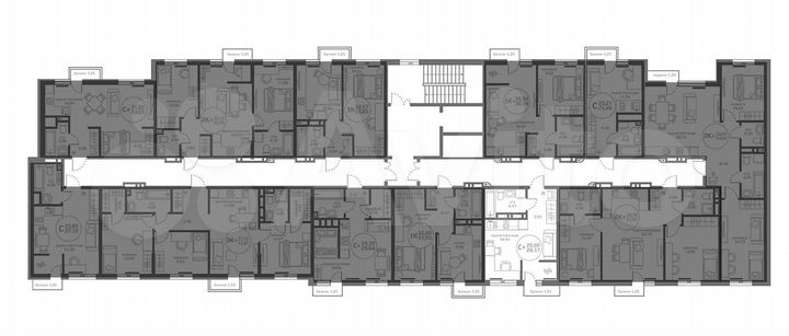 Квартира-студия, 26,7 м², 3/17 эт.