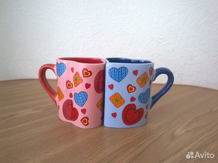 Кружки 2 шт новые с упаковкой 250 мл