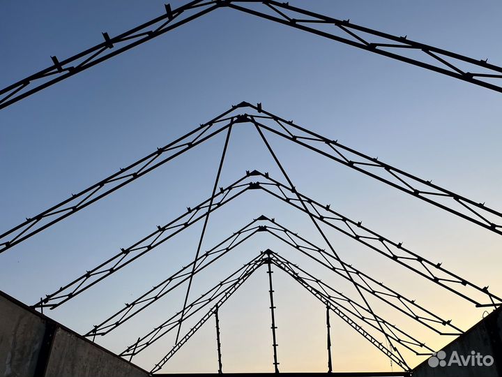 Продам каркас ангара бу