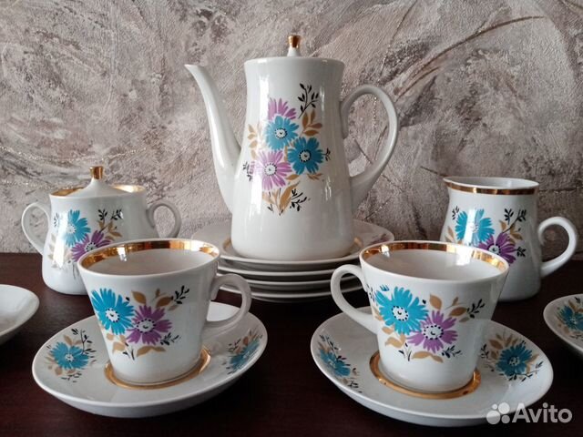 Кофейный сервиз фарфорового завода 