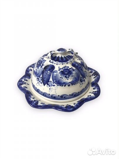 Блюдо масленка. гжель