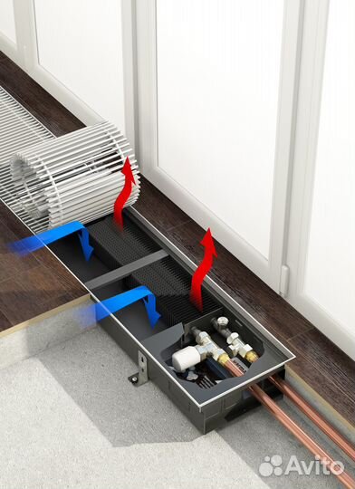 Внутрипольные конвектора techno