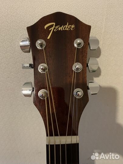 Акустическая гитара fender fa-125 новая с чехлом