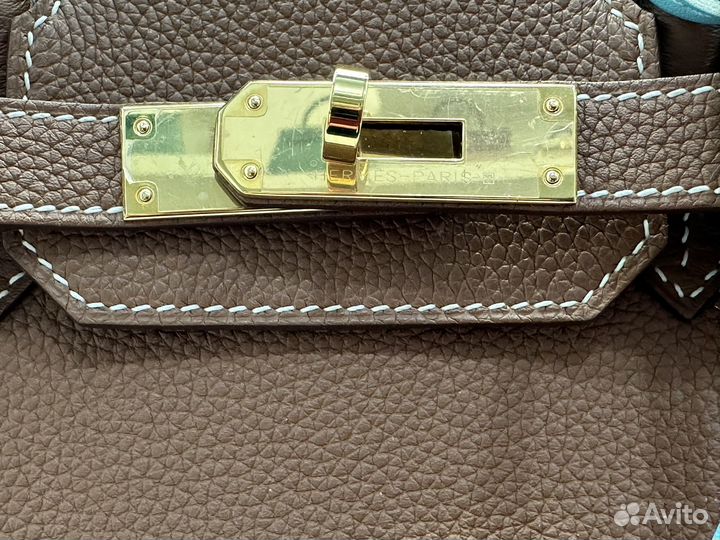 Сумка Hermes Birkin 30, цвет голд кожа того