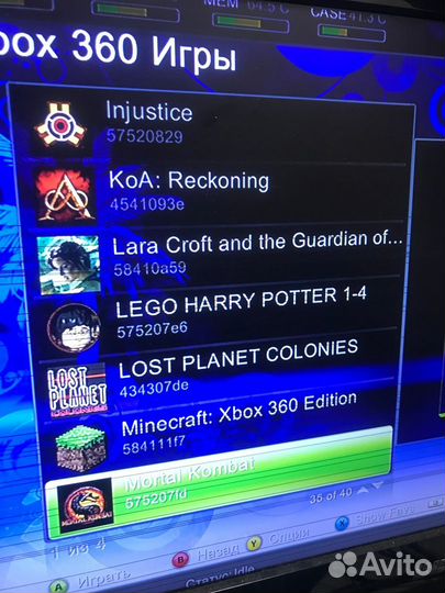 Прошитый Xbox360 250GB 40Игр FB sn- Microsoft Xbox