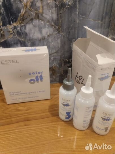 Краска и эмульсия для удаления краски с волос