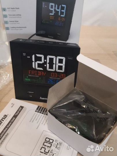 Часы радиобудильник hama