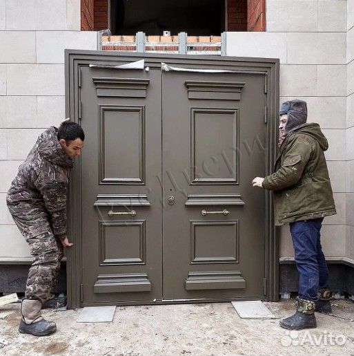 Дизайнерская входная дверь с двумя створками