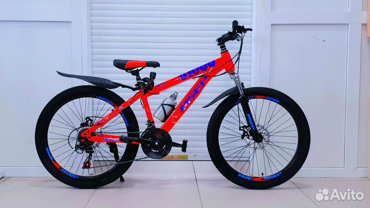 Скоростной велосипед 24 с дисковыми тормозами