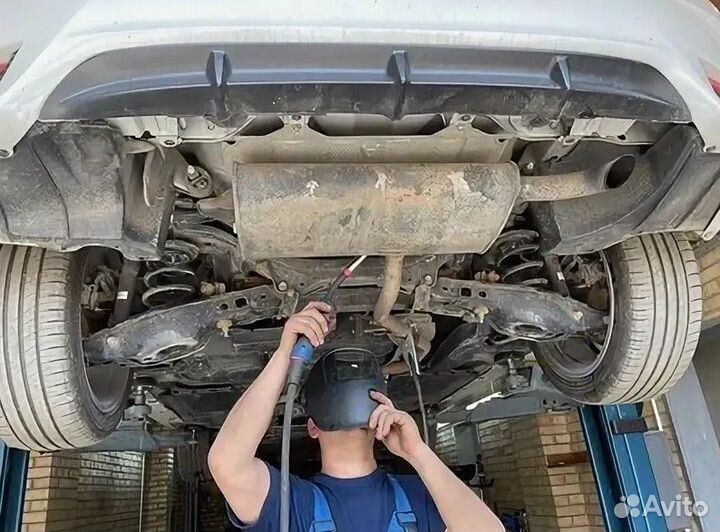 Диагностика выхлопа VW Polo 2009-2015