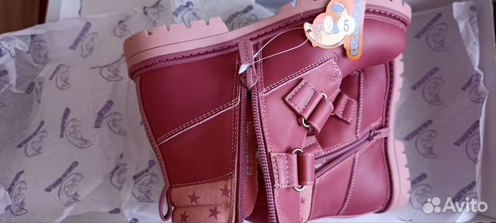 Ботинки зимние для девочки, размер 29. новые