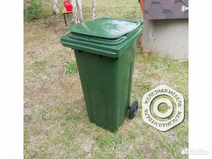 Мусорный бак контейнер на колёсах 120л. MKT