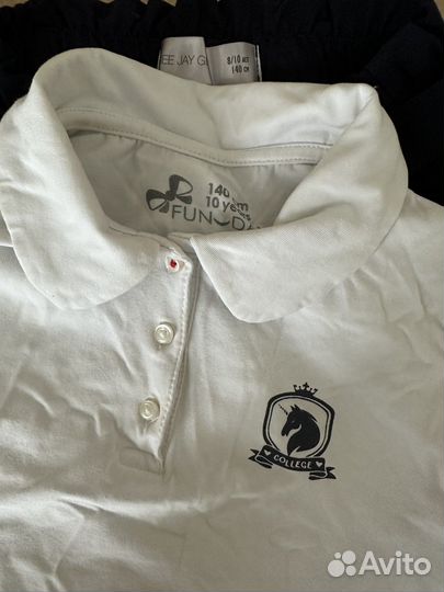 Сарафан юбка блузка 140 школьная одежда