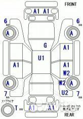 Консоль между сидений Honda Odyssey RA6 F23A 2001