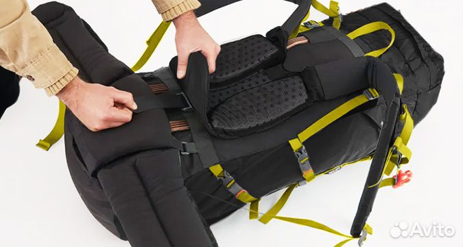 Рюкзак туристический Naturehike 55 л, черный