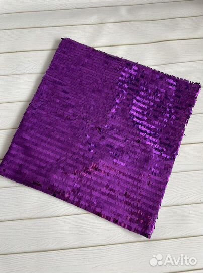 Наволочка декоративная новая фиолетовая