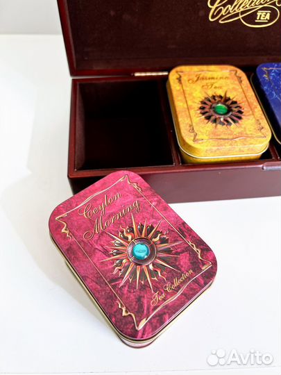 Деревянная коробка шкатулка от чая hilltop