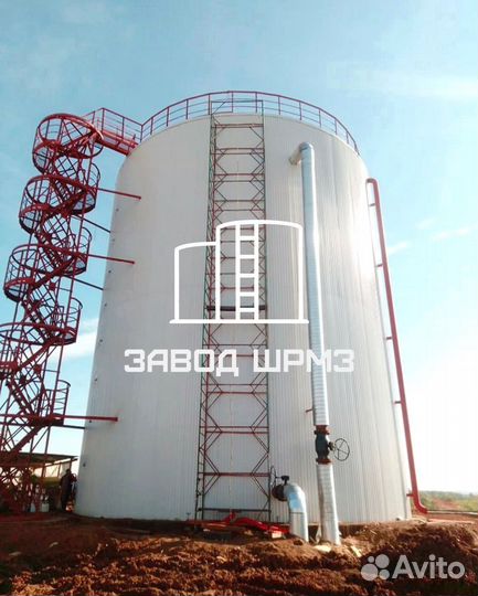 Резервуар вертикальный стальной объем 2000 кубов