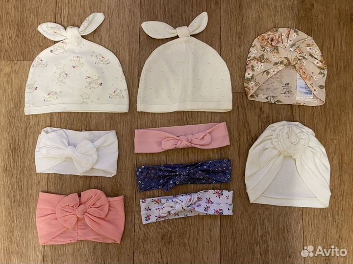 Пакетом шапочки, повязки на голову 0+