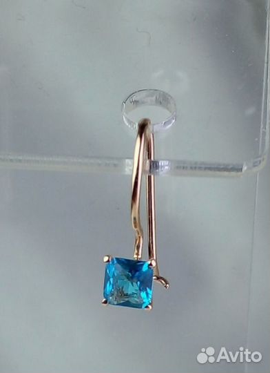 Серьги c топазами (с)