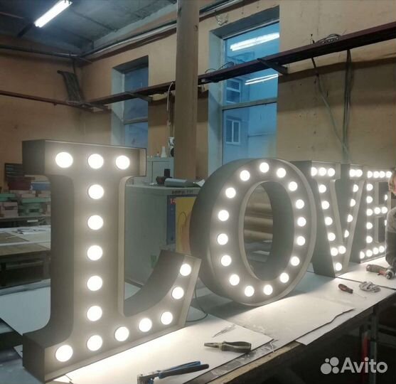 Вывески, Световые буквы, Гибкий Неон, Реклама