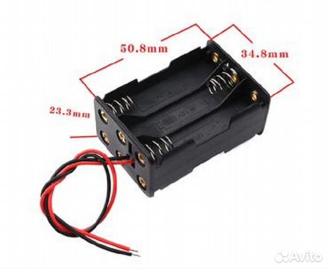 Батареечный отсек ET BH-AAA 6S1P-L1-W