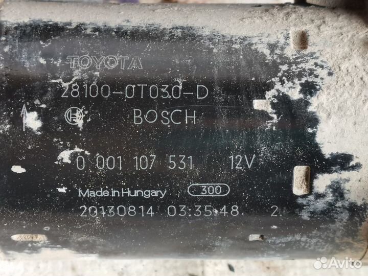 Стартер под ремонт Toyota Corolla 2013г