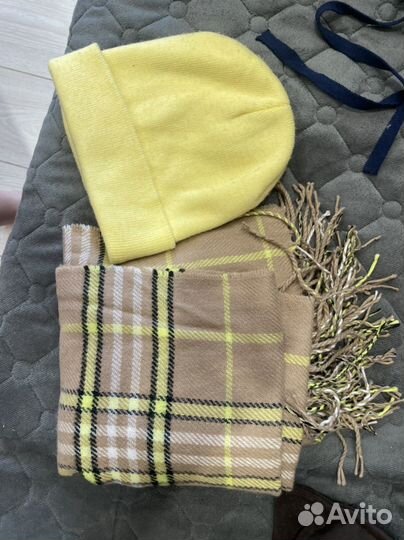 Шапка шарф варежки