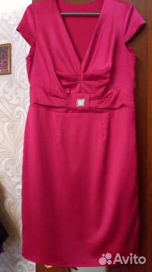 Платье женское атласное