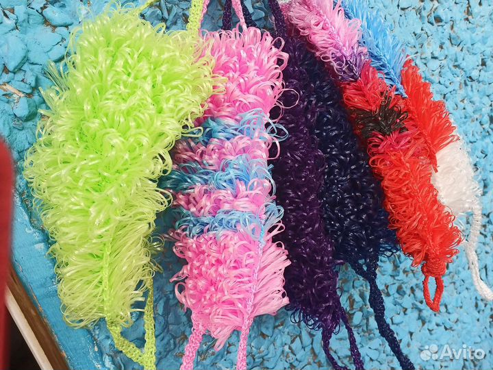 Мочалки ручной вязки