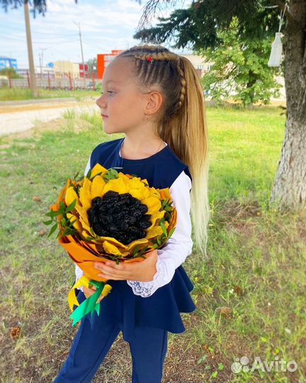 Съедобные Букеты из сухофруктов на 1 сентября