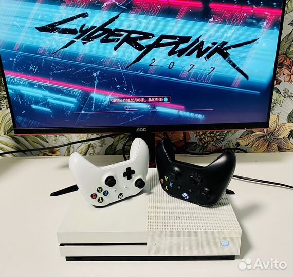 Xbox one S 1Tb / cyberpunk 2077 / обмен