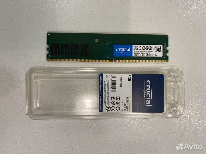 Оперативная память Crucial 8 gb