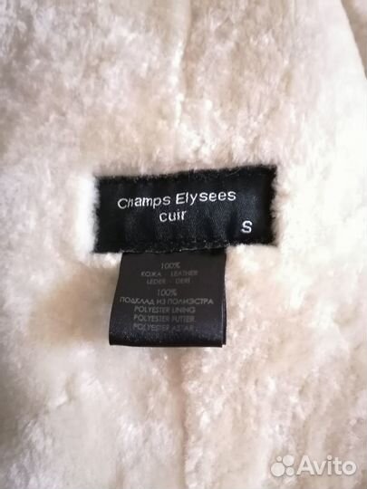Кожаная куртка женская на меху Сhamps elysees cuir