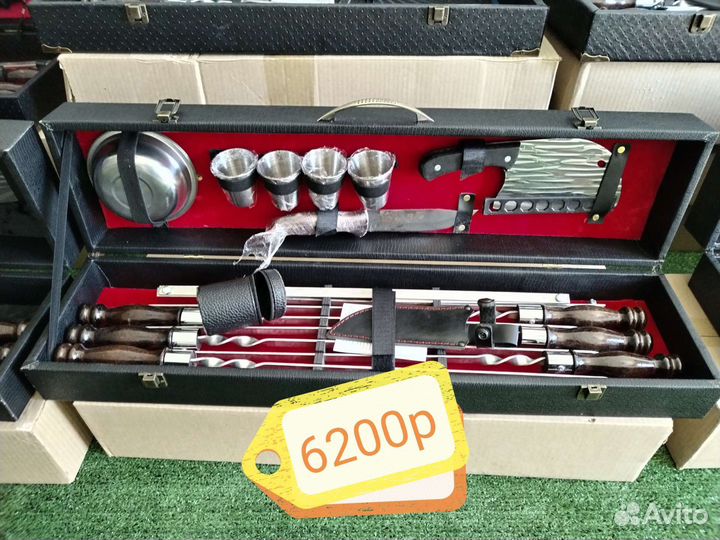 Шашлычный набор. Подарочный набор шампуров