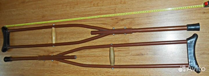 Костыли подмышечные регулируемые (размер М)