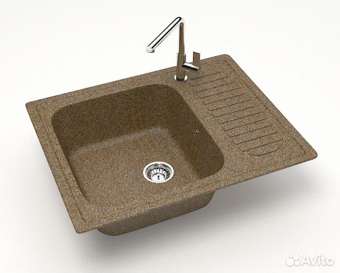 Мойка кухонная zett lab. T015Q009 терракот