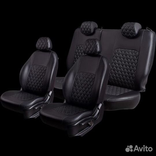 Чехлы на сиденье Хендай Solaris-2 седан с 02.2017г