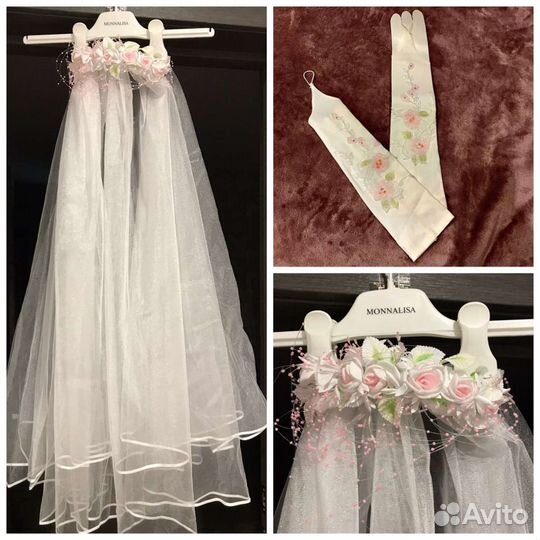 Свадебное платье с аксессуарами