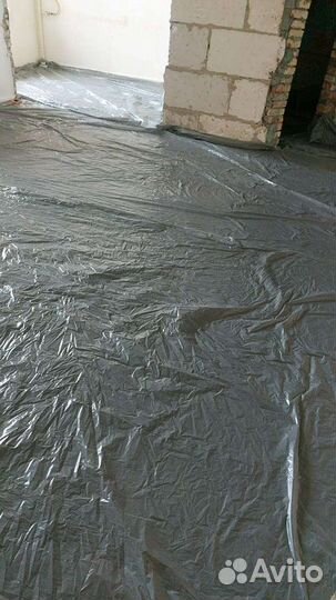 Полусухая стяжка пола. Штукатурка