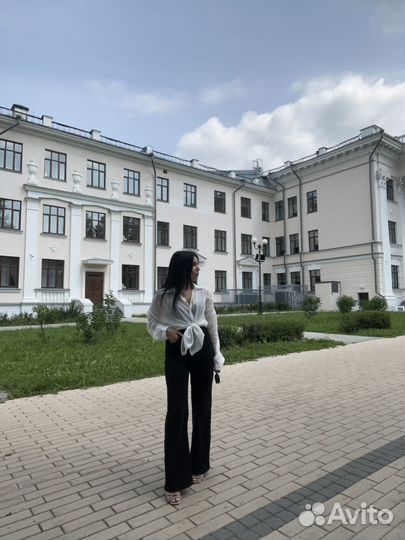 Рубашка муслиновая прозрачная оверсайз