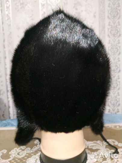 Шапка ушанка из норки